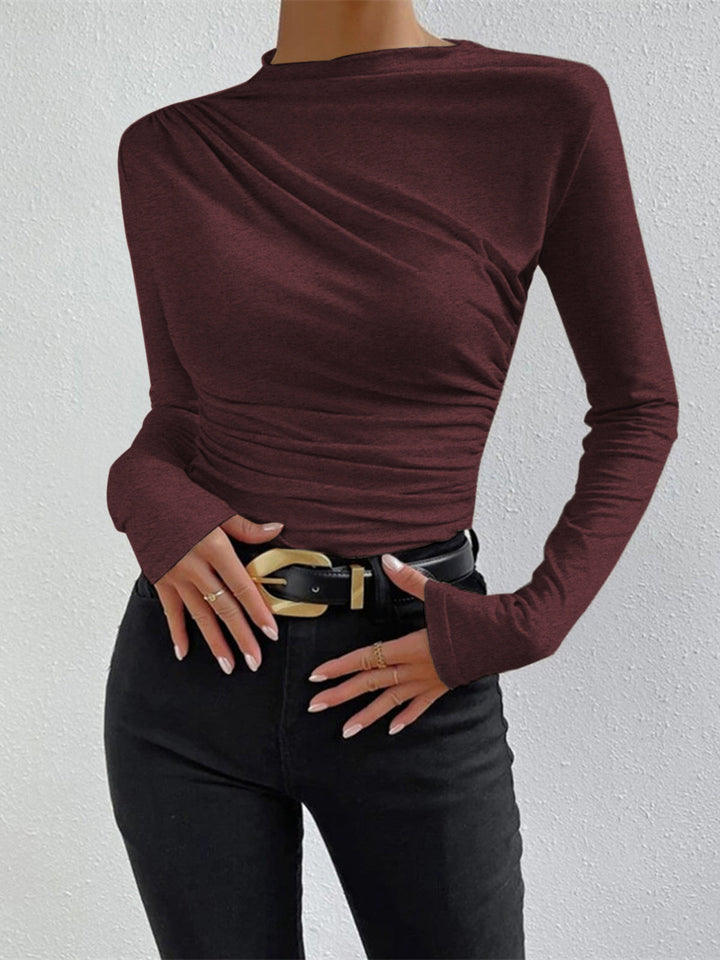 Livia – Langarmshirt mit Falten