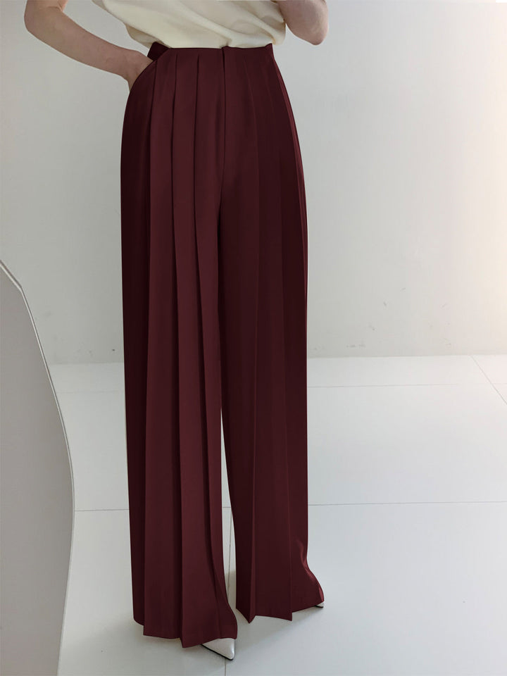 Marlene – Plissee-Hose mit hoher Taille