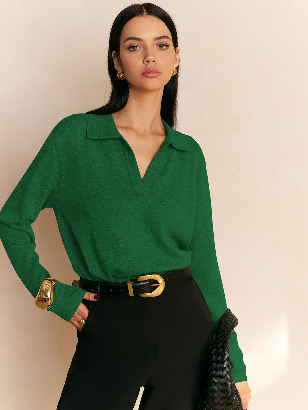 Fiona – Pullover mit lockerem Kragen