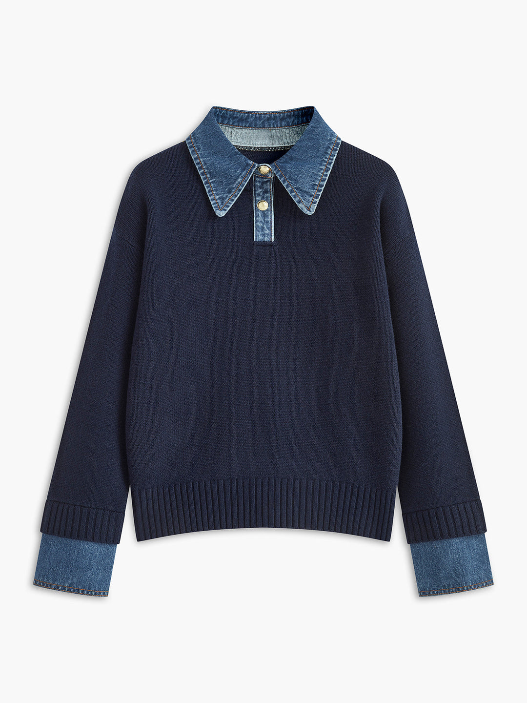 Nellie – 2-in-1 Pullover mit Revers-Detail