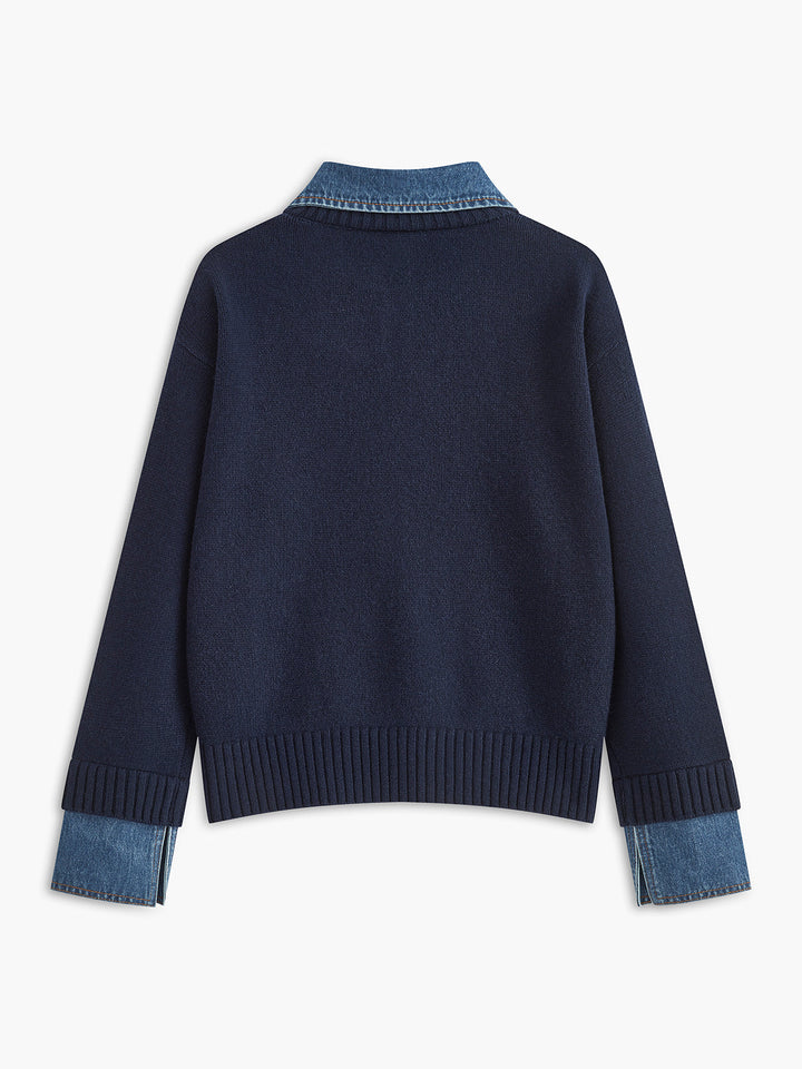 Nellie – 2-in-1 Pullover mit Revers-Detail
