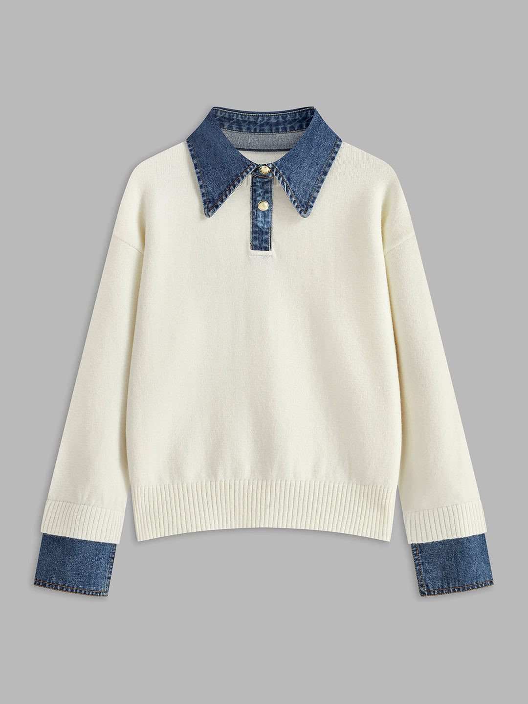 Nellie – 2-in-1 Pullover mit Revers-Detail