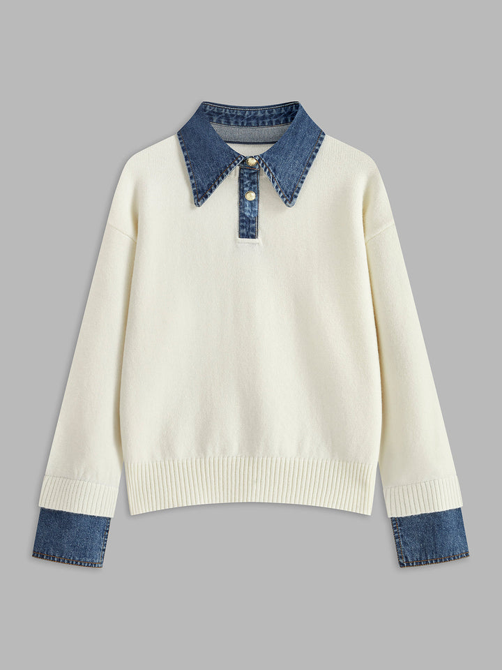 Nellie – 2-in-1 Pullover mit Revers-Detail