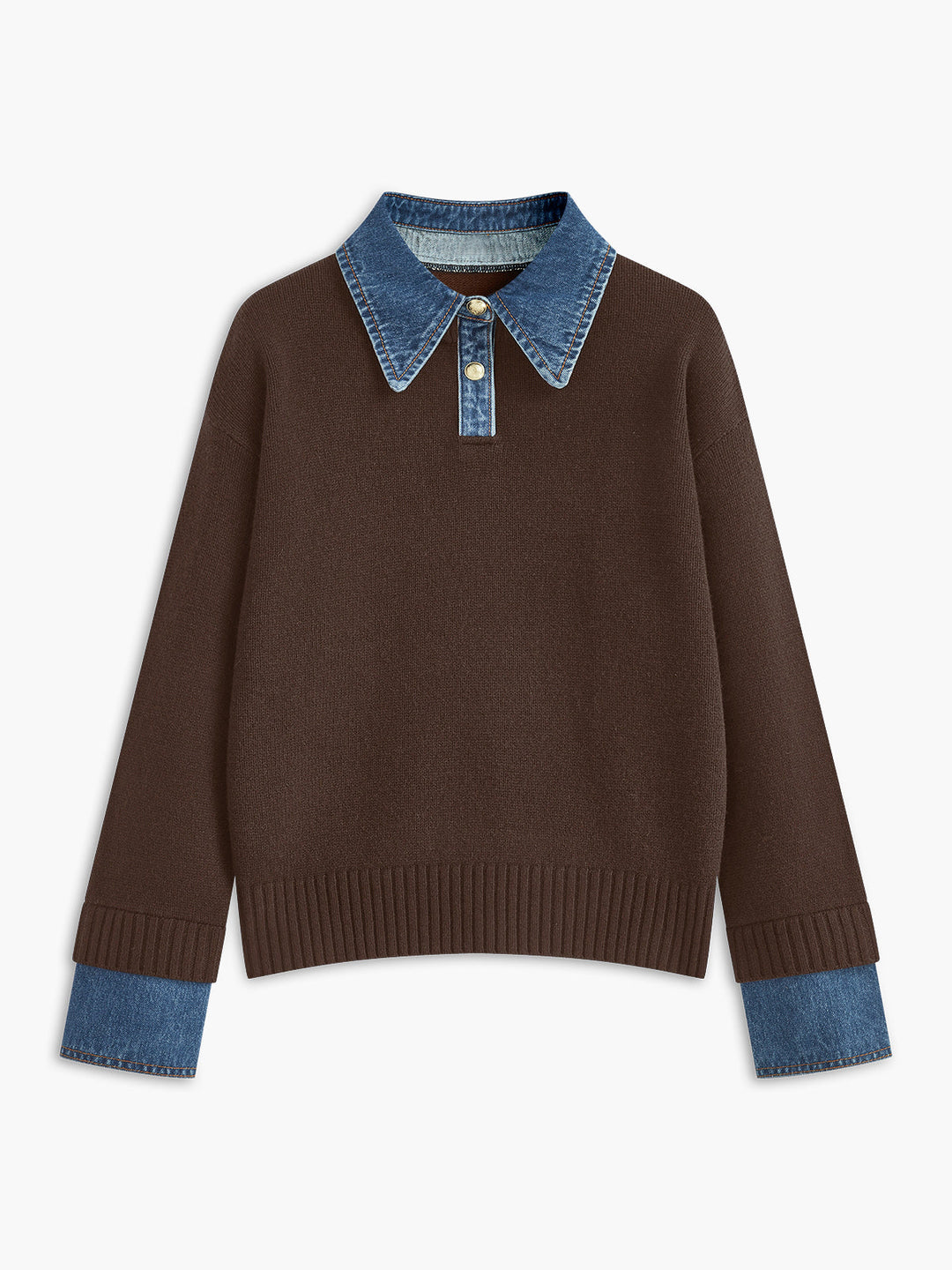 Nellie – 2-in-1 Pullover mit Revers-Detail