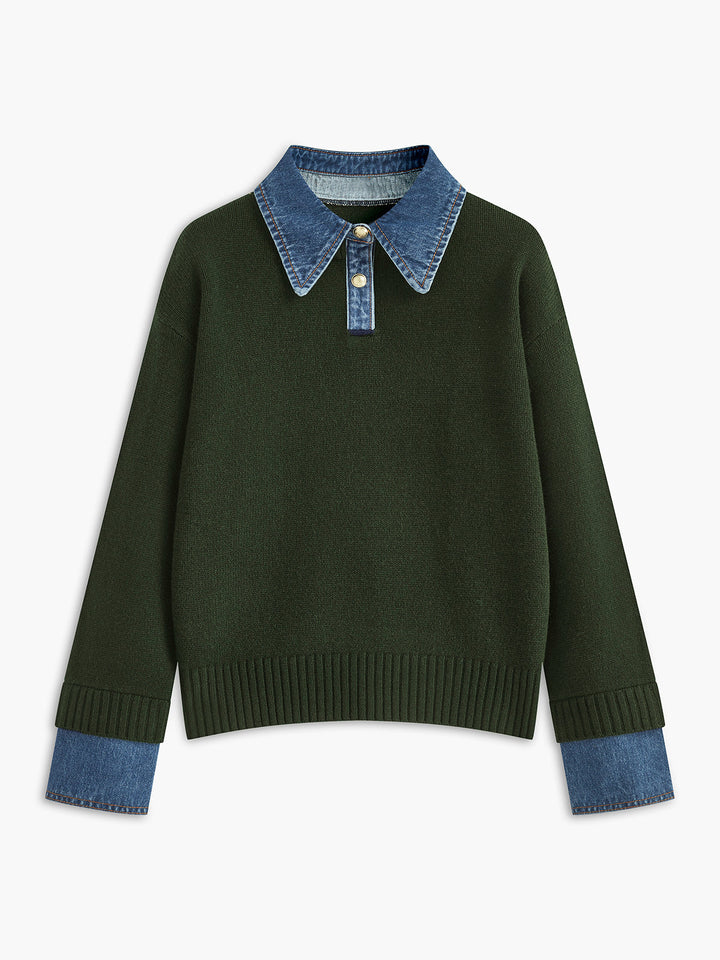 Nellie – 2-in-1 Pullover mit Revers-Detail
