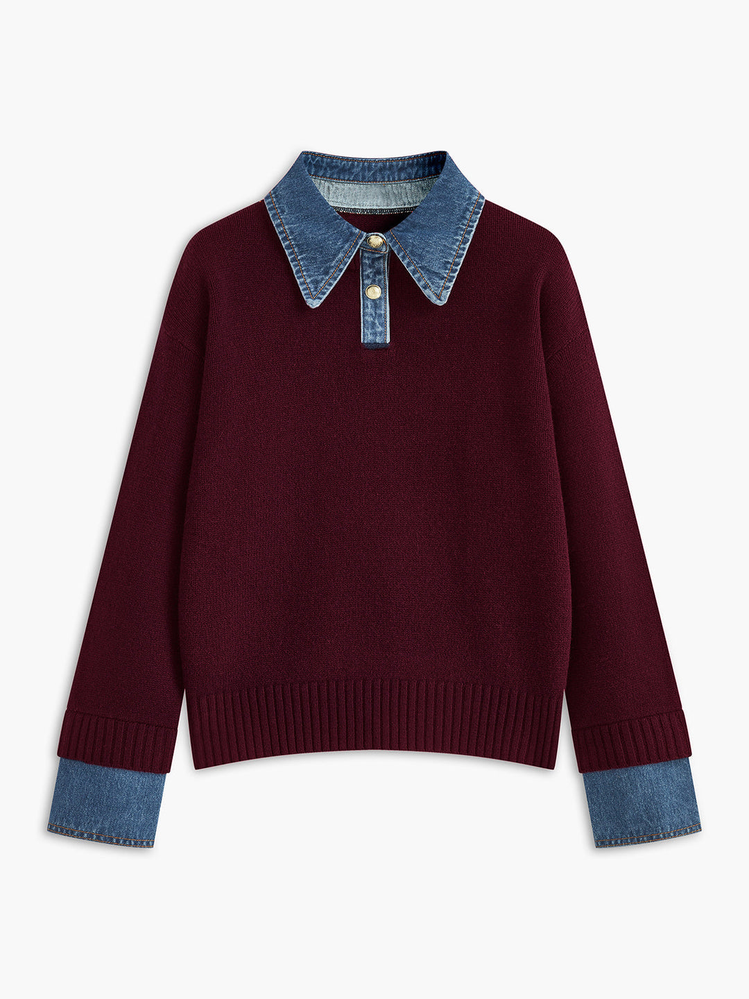 Nellie – 2-in-1 Pullover mit Revers-Detail