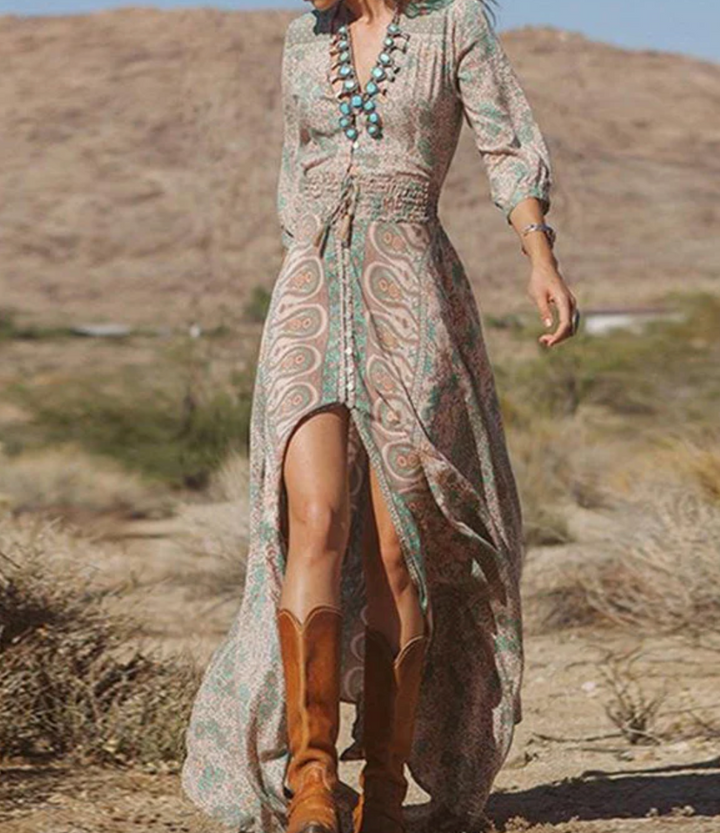 Zendaya - Vintage Maxikleid mit klassischem Charme