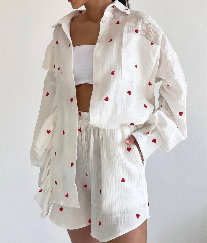Heart - Duo Hemd und Shorts im lässig eleganten Stil