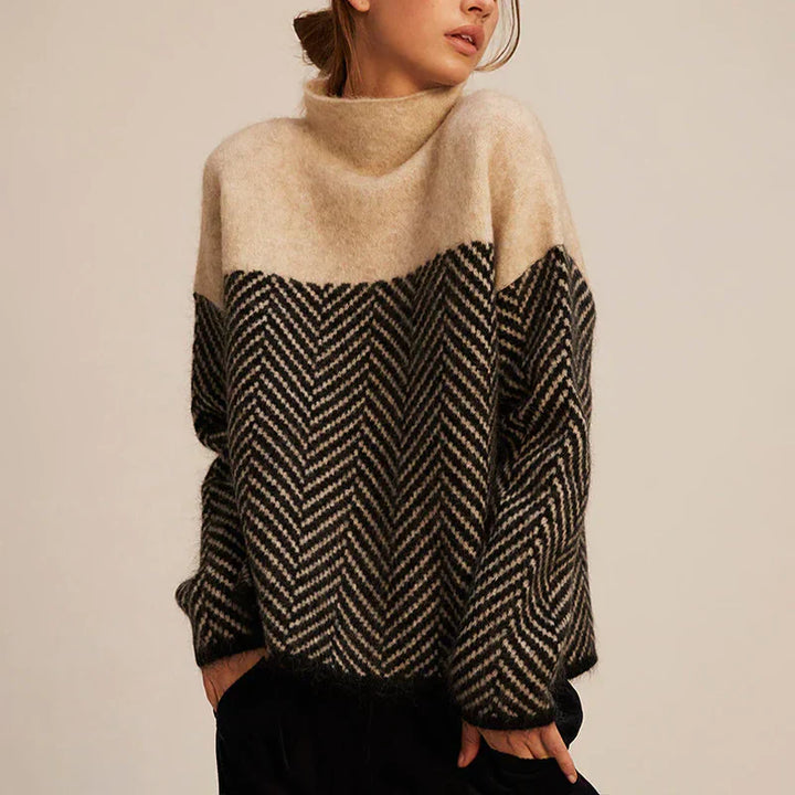 Yancy - Eleganter, dicker gestrickter Damenpullover