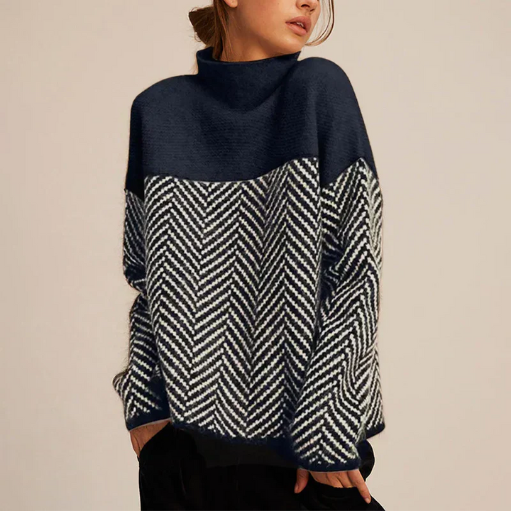 Yancy - Eleganter, dicker gestrickter Damenpullover