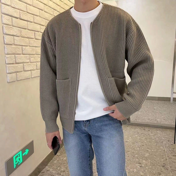 Ronan – Herren-Strickjacke mit Muster