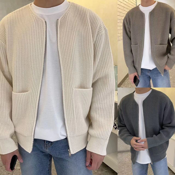 Ronan – Herren-Strickjacke mit Muster