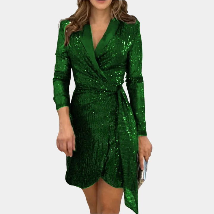 Nessa - Damen-Blazerkleid mit Taillengürtel