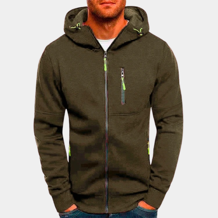 Bilbo - Vielseitiger Herren-Pullover mit Zipper und Kapuze
