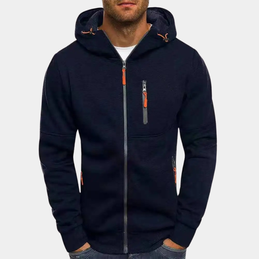 Bilbo - Vielseitiger Herren-Pullover mit Zipper und Kapuze