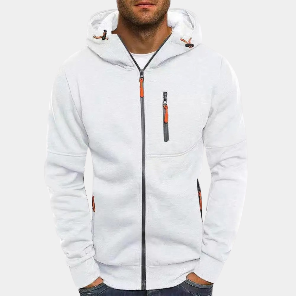 Bilbo - Vielseitiger Herren-Pullover mit Zipper und Kapuze