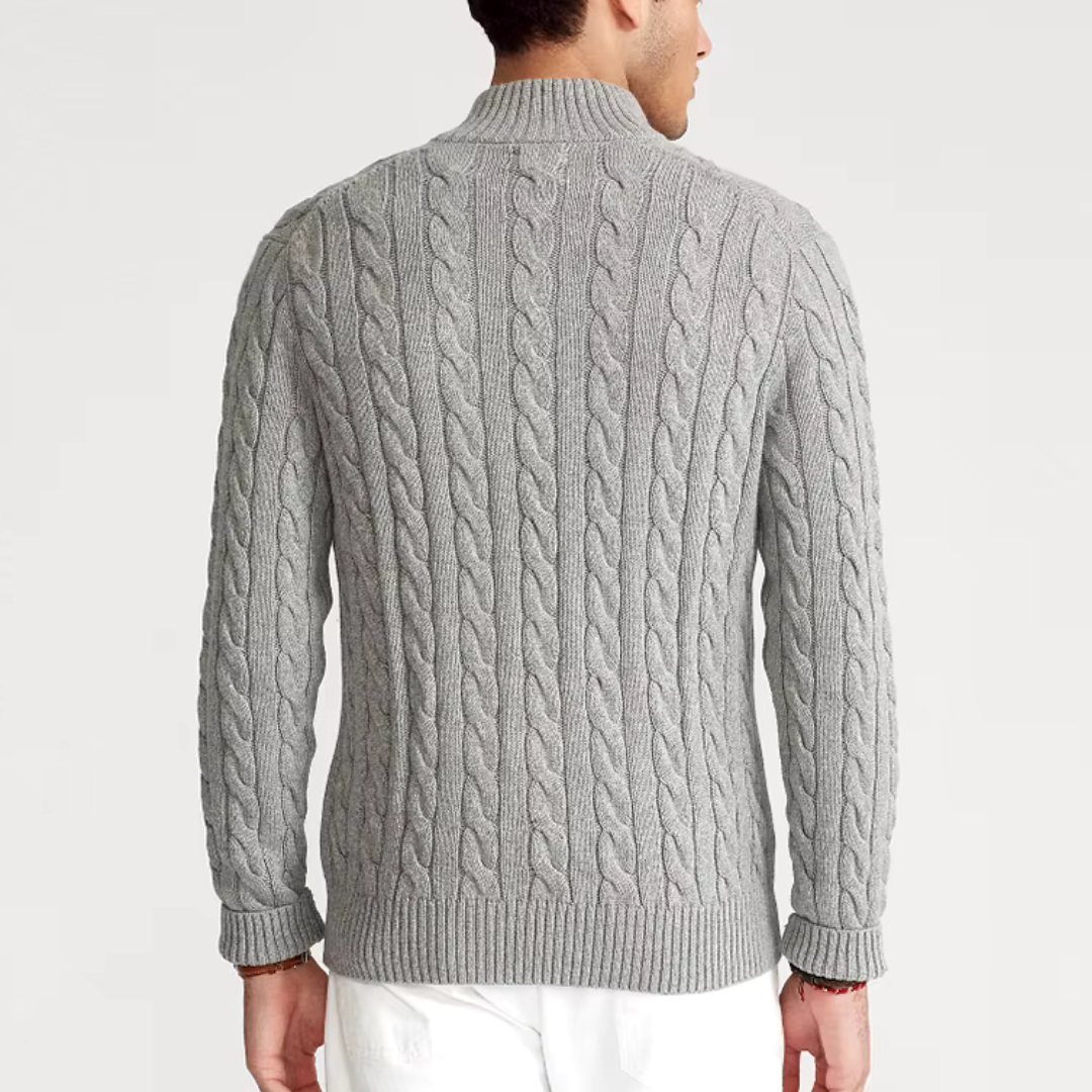 Adrien - Pullover mit halbem Reißverschluss