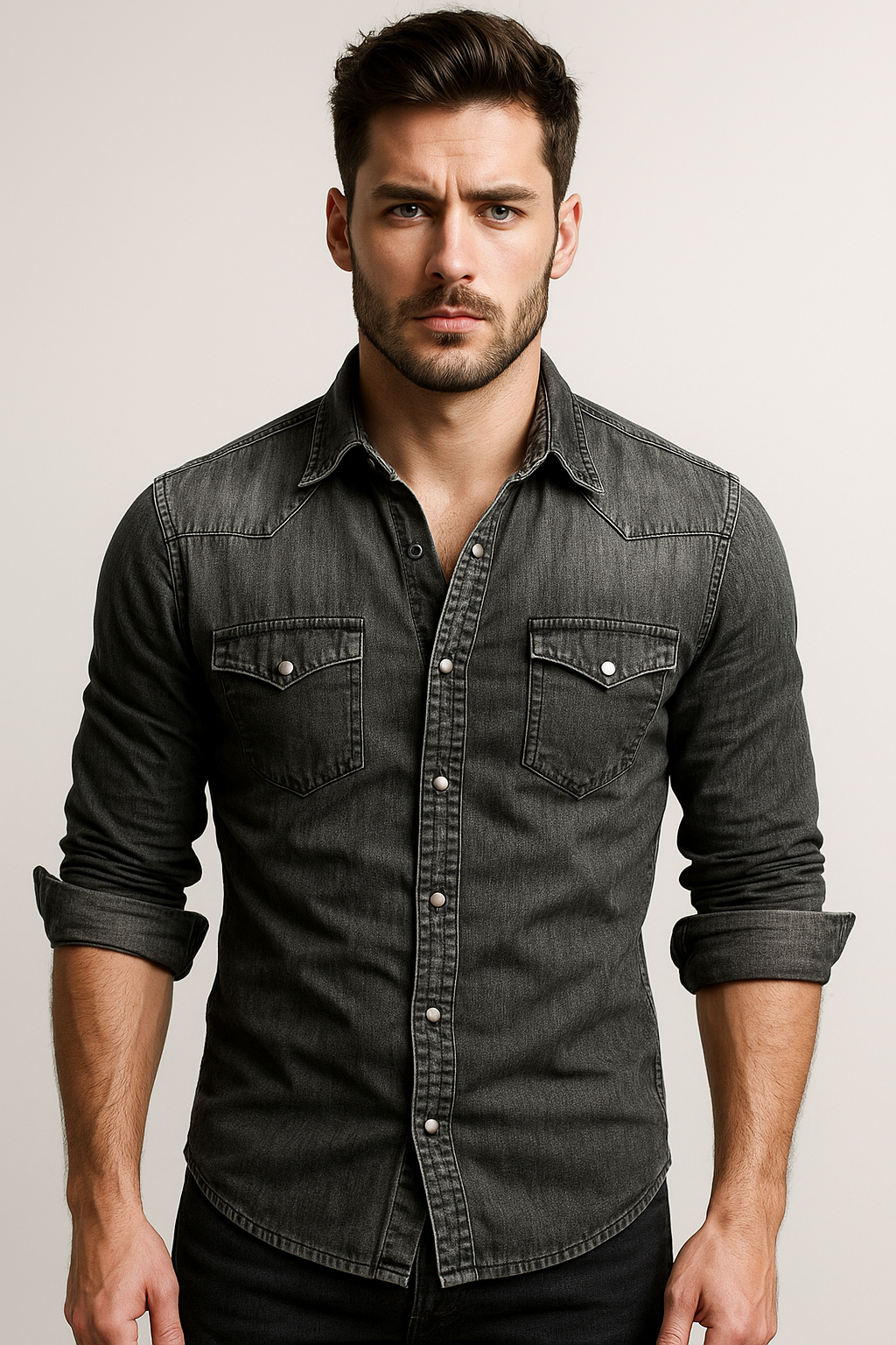 Maxime - Legeres Jeanshemd für Männer