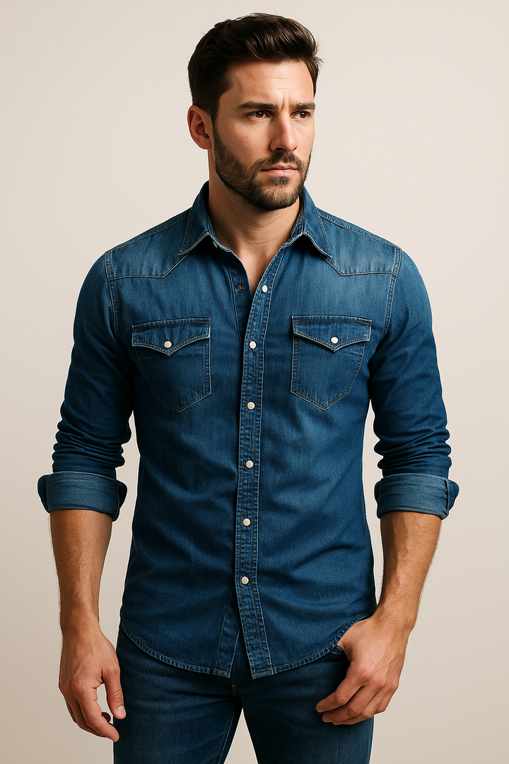 Maxime - Legeres Jeanshemd für Männer