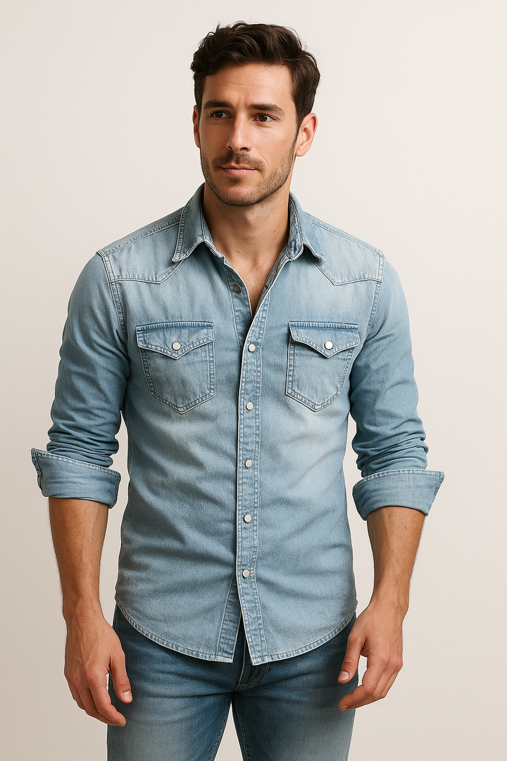 Maxime - Legeres Jeanshemd für Männer