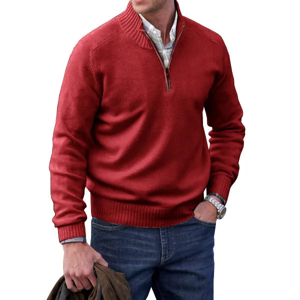 Huron - Zipper-Pullover aus hochwertigem Kaschmir