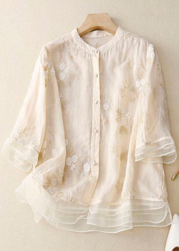 Elaine – Vielseitige Bestickte Bluse