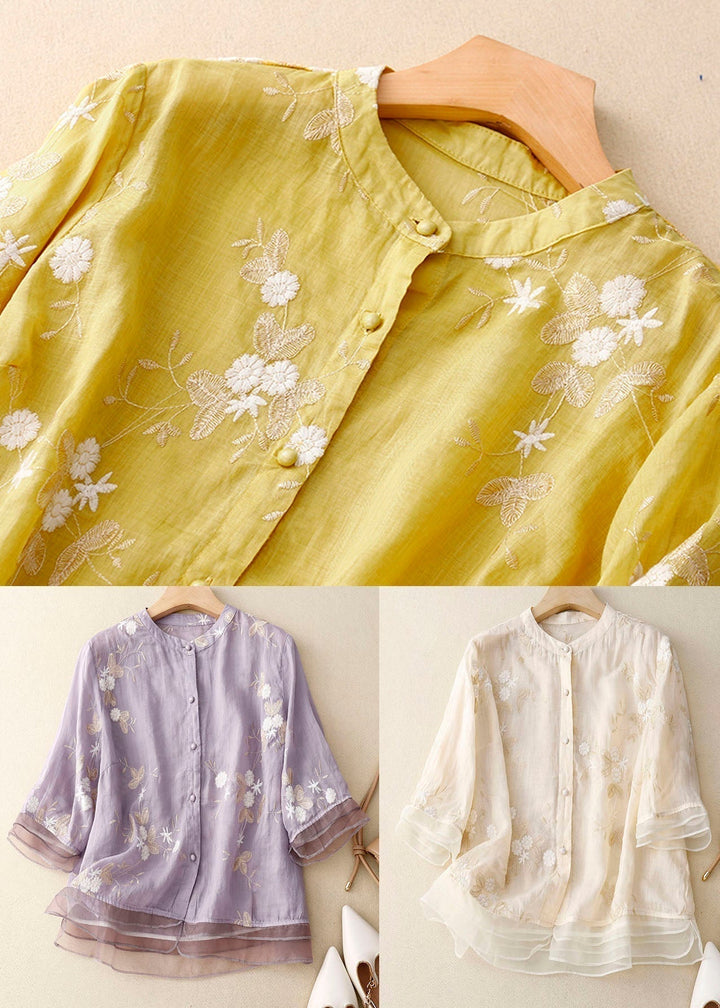 Elaine – Vielseitige Bestickte Bluse