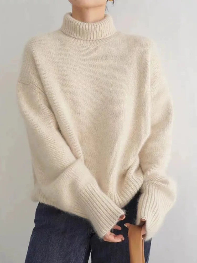 Melody - Luxuriöser Kaschmir Damen Rollkragenpullover