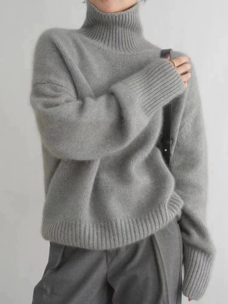 Melody - Luxuriöser Kaschmir Damen Rollkragenpullover