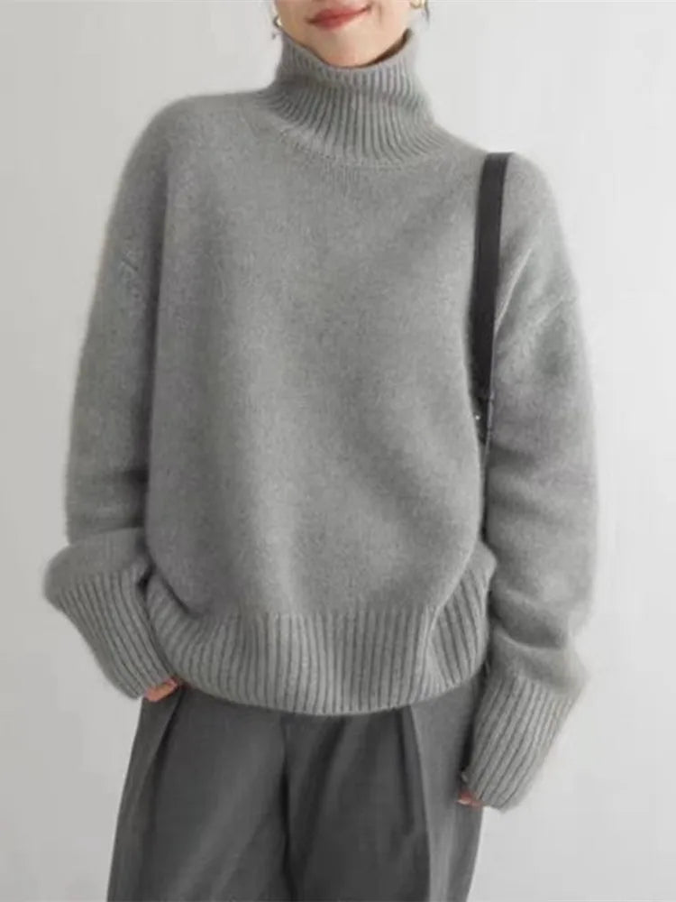 Tala - Flauschiger Rollkragenpullover