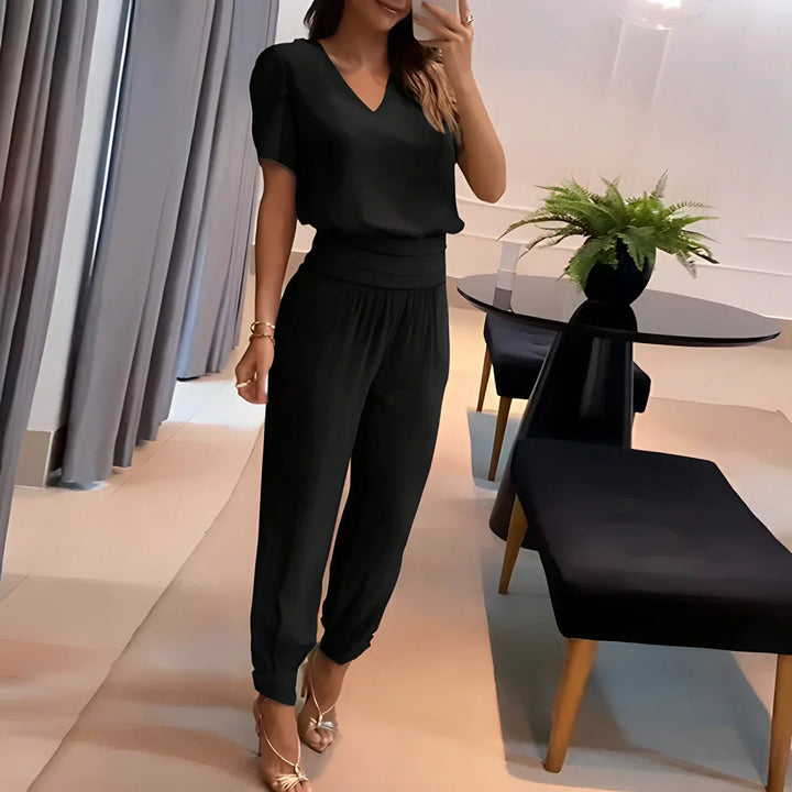 Geah - Klassische Vintage-Bluse und Hose Set