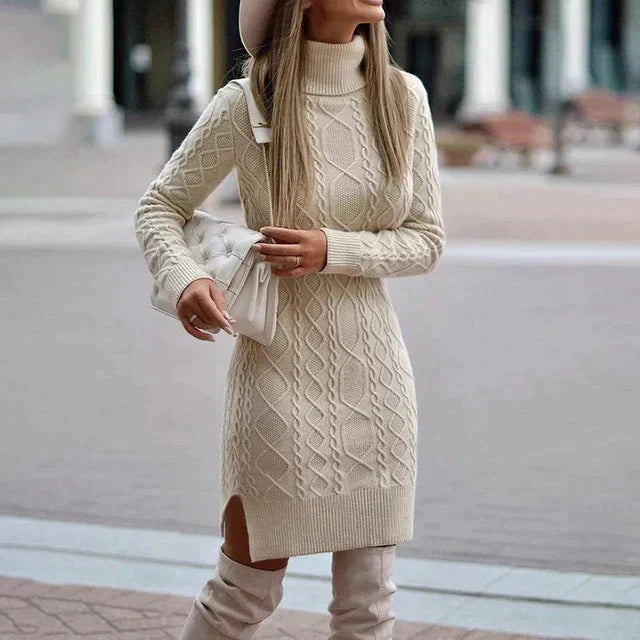 Zylia - Elegantes Winter-Strickkleid