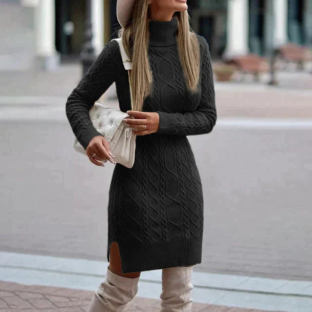 Zylia - Elegantes Winter-Strickkleid