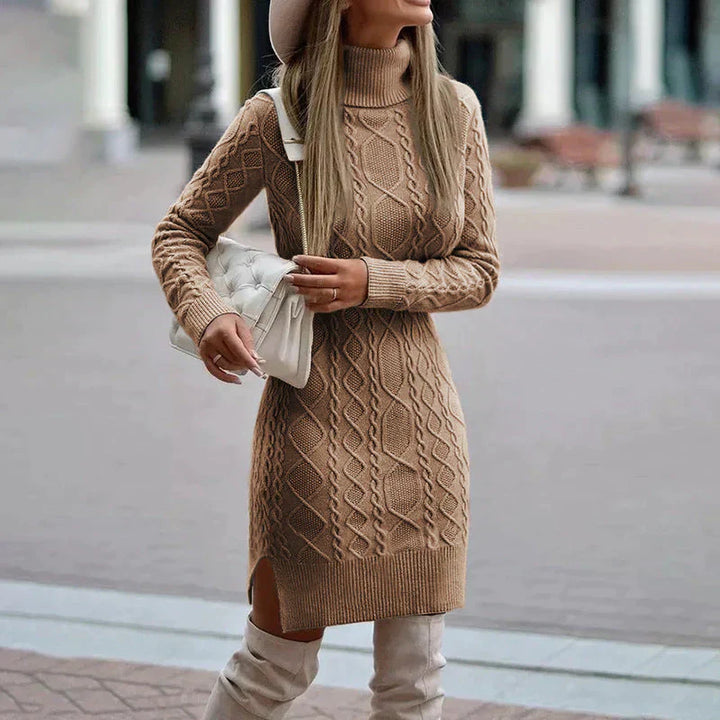 Zylia - Elegantes Winter-Strickkleid
