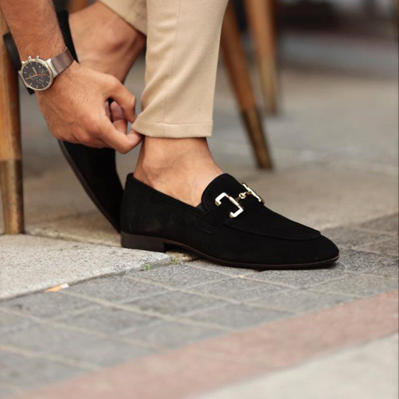 Rami - Herren Wildleder Loafer mit Metallverzierung