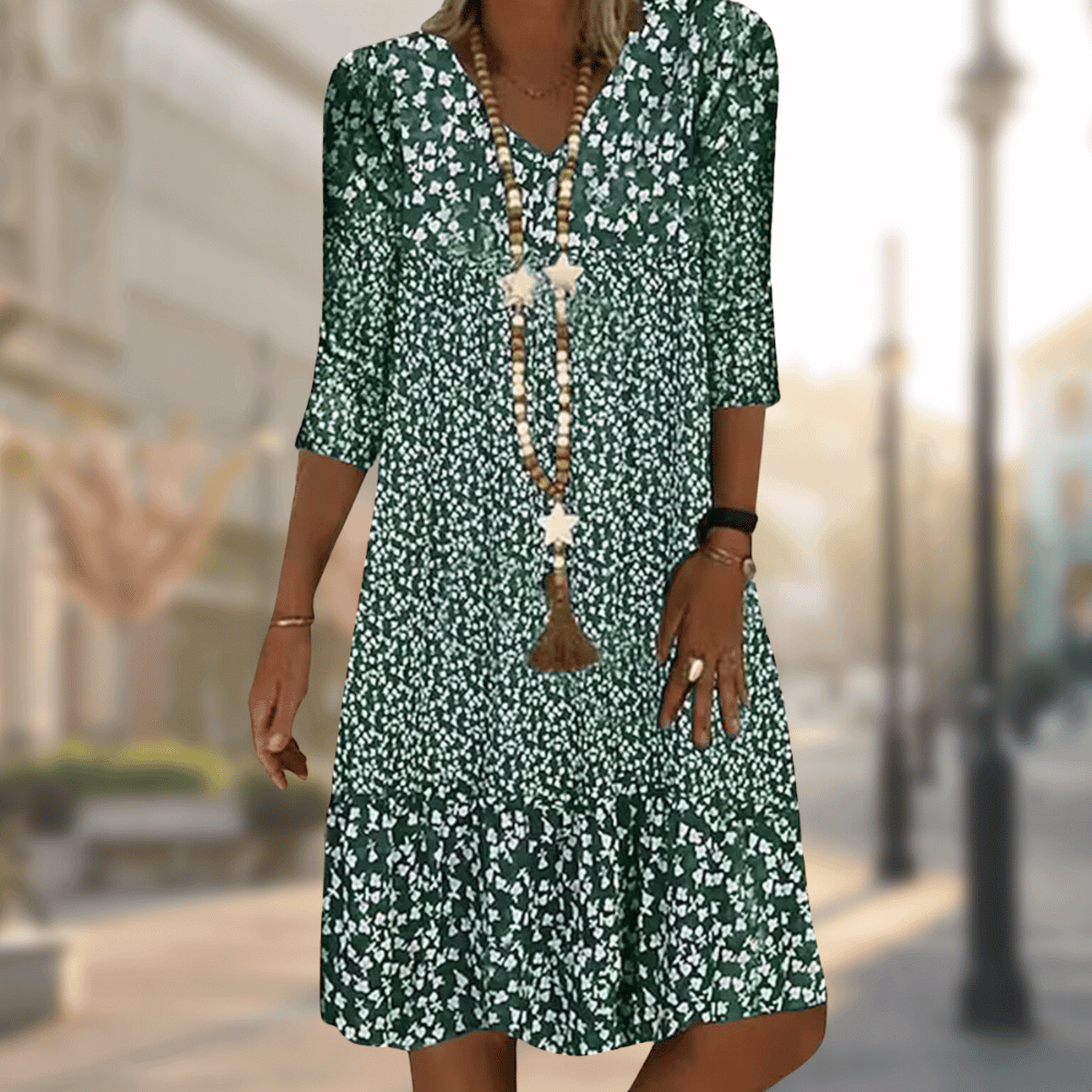 Maelis – Midi-Kleid Drapierte Schönheit