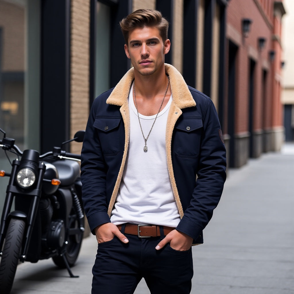 Chris - Klassische Flugjacke für Männer