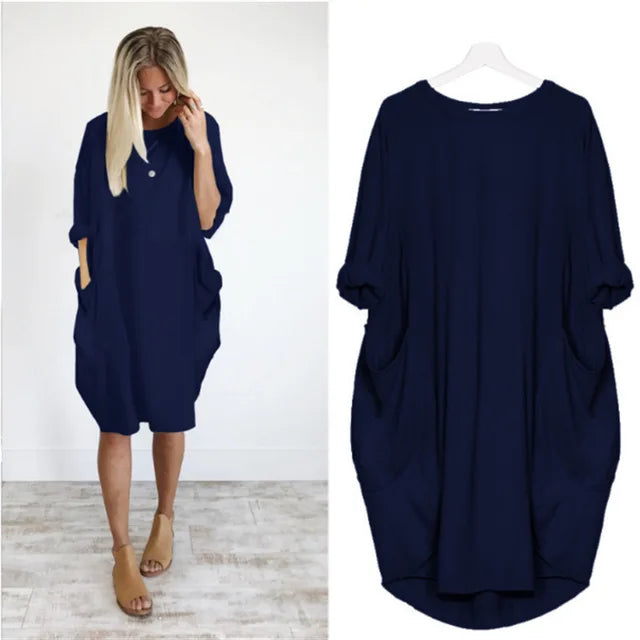 Myka – Lässiges Kleid mit Taschen, bequem und elegant