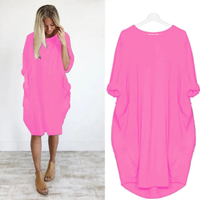 Myka – Lässiges Kleid mit Taschen, bequem und elegant