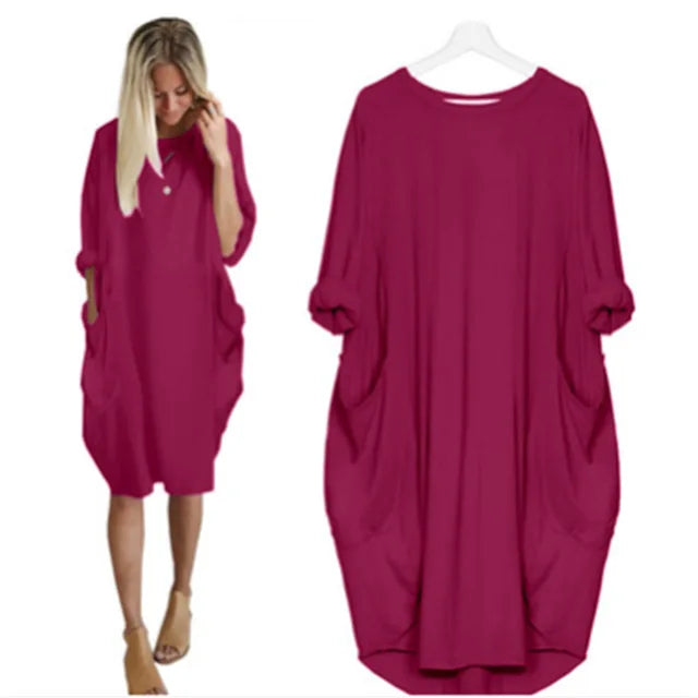 Myka – Lässiges Kleid mit Taschen, bequem und elegant