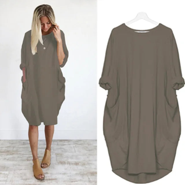 Myka – Lässiges Kleid mit Taschen, bequem und elegant