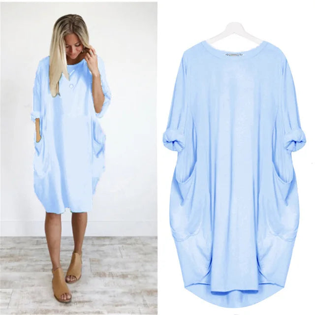 Myka – Lässiges Kleid mit Taschen, bequem und elegant