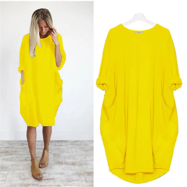 Myka – Lässiges Kleid mit Taschen, bequem und elegant