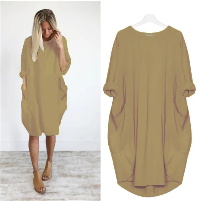 Myka – Lässiges Kleid mit Taschen, bequem und elegant
