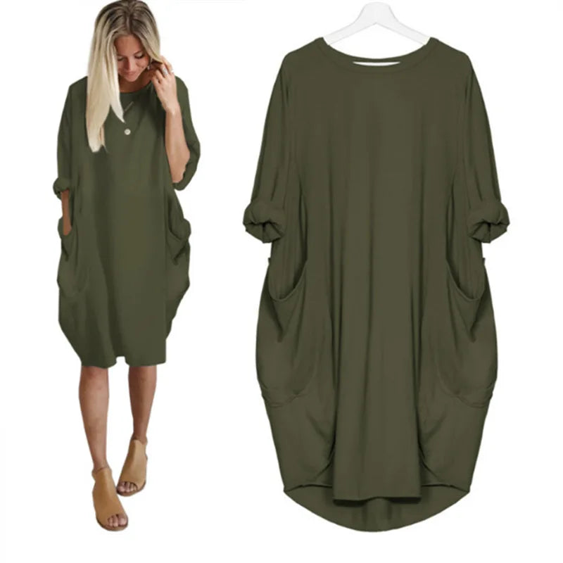 Myka – Lässiges Kleid mit Taschen, bequem und elegant