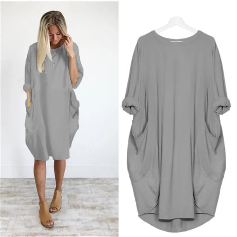 Myka – Lässiges Kleid mit Taschen, bequem und elegant