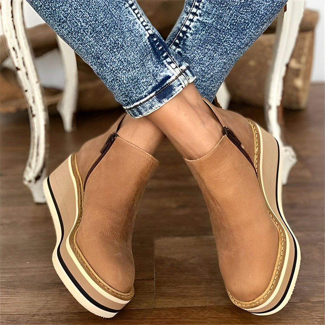 Leilah - Frauenschuhe mit seitlichem Reißverschluss