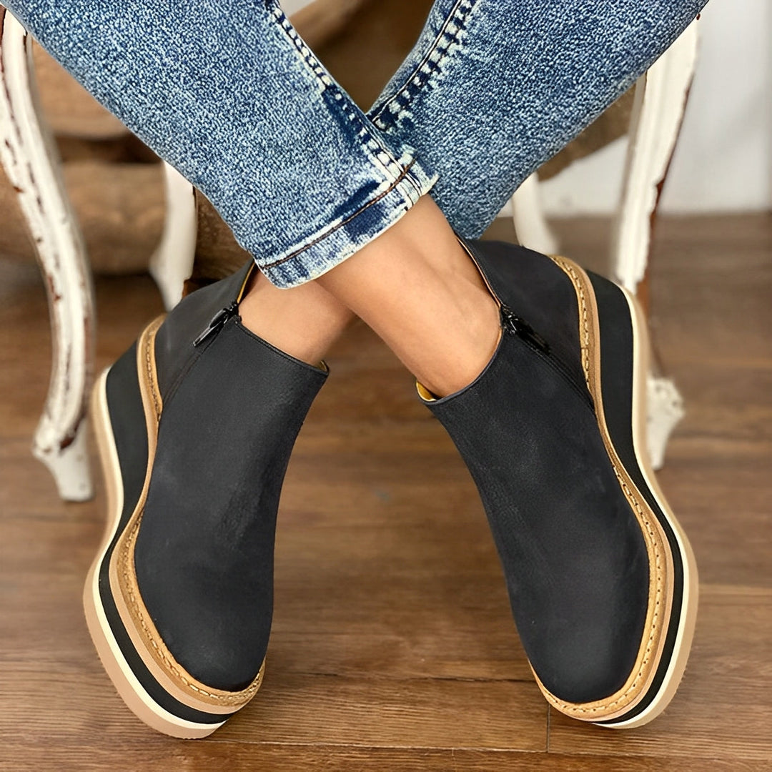 Leilah - Frauenschuhe mit seitlichem Reißverschluss
