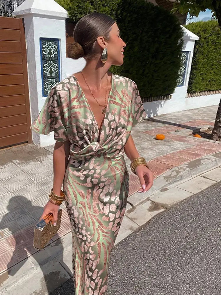 Cosima - Damenkleid mit V-Ausschnitt