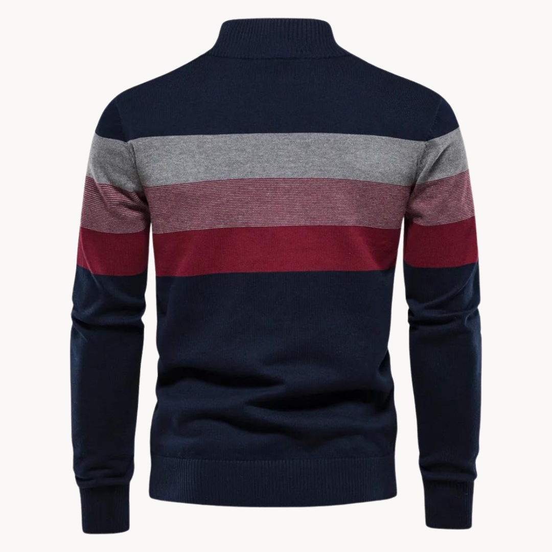 Aurullo - Pullover mit Viertel-Zipper